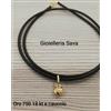savagioielli New Collana 45 cm e ciondolo cuore bombato in oro giallo 750 18 kt, Grammi 2.3