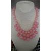 Made in Arezzo COLLANA DORATA COLLINO COLLARE GIROCOLLO LUXURY CORALLO ROSA BAVAGLIO