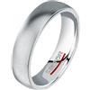 AMEN Anello Sector Row SACX19 Fascia Acciaio satinato Ring 25 Uomo Nuovo