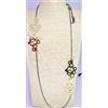 Unoaerre da89€ UNOAERRE 1AR OUTLET BELLISSIMA COLLANA DONNA LUNGA 90C DORATA NERA RUTENIO