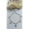 EXPLOIT ARGENTI BRACCIALE DODO STYLE ARGENTO 925/1000 RODIATO- PEPITE E CHARMS LINEA MARE- Cm 18