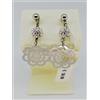STROILI ORO da59€ ORIGINALE STROILI ORO ORECCHINI SUPERLEGGERi DONNA ARGENTO FIORI GLITTER