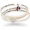 AMEN Bracciale Multigiro AMEN CF-PNIT07 con Ciondolo Papa e Preghiera Padre Nostro