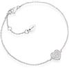 Amen Bracciale Donna AMEN in Argento 925 con Cuore Zirconato - BRH