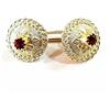 Bottoni in argento placato oro costume sardo tradizione sardegna Granata Gold