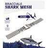 ONE MORE Bracciale shark mesh acciaio ONE MORE 20 22 24 mm sub diver cinturino orologio