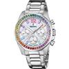 Festina Orologio Donna Festina Boyfriend F20606/2 Cronografo Con Strass Multicolore