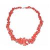 Collana Girocollo corallo scaglie rametti in argento 925 Sardo