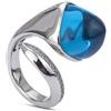 Boccadamo Anello Contrariè BOCCADAMO KANO13M in Bronzo con Pietra Celeste