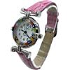 LE GEMME DI VENEZIA Orologio Donna Acciaio Pelle watch in Vetro di Murano Murrina Millefiori con str