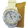 Zzero ZC2102B OROLOGIO DA POLSO UOMO DONNA UNISEX CERAMICA ZZERO WATER RESISTANT BIANCO