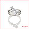 Mabina anello da donna trilogy in argento 925 con zirconi Mabina zircone fidanzamento