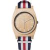 AB AETERNO "Route White" Legno Acero Swiss Quarzo Bianco Tessuto Unisex Orologio
