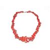 Collana Girocollo corallo scaglie rametti in argento 925 Sardo