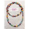TBT-gioielli Moderna Collana Lunga Madreperla da Donna,Perle,Pietre Dure,Cristalli Multicolor