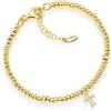 Amen Bracciale Donna AMEN in Argento 925 Dorato con Croce Zirconata - POCG