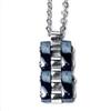 Boccadamo Collana Pendente Uomo Boccadamo AGR46N Man Black Steel Silver