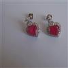 Made in Arezzo DA29€ ALTA BIGIOTTERIA ORECCHINI VINTAGE DONNA LOBO SWAROVSKI RUBINO DIAMANT SIN