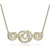 Swarovski Collana Swarovski Generation 5636586 Trilogy 3 Cristalli Regolabile Oro Dorato