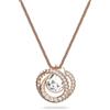 Swarovski Collana Swarovski Generation Pendente 5636513 Punto Luce Regolabile Oro Rosè