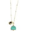 Amo Capri Bracciale In Metallo Amo Capri 3540732 In Metallo Con Campanella Verde-Acqua