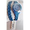 K&BROS OROLOGIO MODA K&BROS BRACCIALE BLU CRISTALLI SWAROVSKI HIP HOP DONNA
