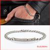 4US Cesare Paciotti bracciale da uomo in acciaio inox cesare paciotti maglia grumetta con targhetta
