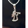 CIONDOLO ANGIOLETTO IN ORO 18 CT 750 E ZIRCONI ( 2 )