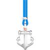 Zancan Collana in argento 925 rodiato di zancan exc447r-az
