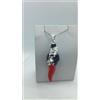 EXPLOIT ARGENTI CIONDOLO ARGENTO UNISEX GOBBO CORNO FERRO CAVALLO SCARAMANTICO SMALTO FUOCO