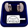 TBT-gioielli Orecchini Cerchi 18/7 mm pl. oro Giallo 18K con Cristalli Zirconi Donna 4/04