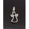 ANGIOLETTO IN ORO BIANCO 18 CT 750 E ZIRCONI (25)