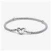 Pandora Bracciale Pandora Maglia Geometrica con Chiusura a Cuore Bracelet 592453C00