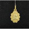 FMF Pendente Oro 18K 750 Mls. Medaglia Nuvola Angelo Di Guardia.