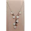 Produzione Orafa Aretina COLLANA DONNA ARGENTO 925 BON TON CHARMS FIORI MADREPERLA VINTAGE COLLIER FEMME