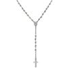 amen COLLANA a Y ROSARIO GIOIELLI AMEN CROBF4 PIETRE grigio fumè argento ROSARIUM
