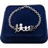 TBT gioielli Bracciale Braccialetto Famiglia Acciaio Mamma Papà 2x Figli Maschi 1 Femmina M09