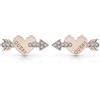 Guess Orecchini Donna Guess UBE85032 In Acciaio Bicolore Cuore E Freccia Con Cristalli