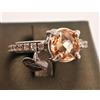 Produzione Orafa Aretina DONNA ANELLO FASCIA RIVIERA ARGENTO 925 QUARZO CITRINO ARANCIONE ANNIVERSARIO