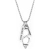 More Man COLLANA IN ACCIAIO MOREMAN CL001-57 CON MANETTE E PROIETTILE