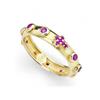 Amen ANELLO AMEN I ROSARI AROGR IN ARGENTO 925 COLORE ORO CON CRISTALLI FUCSIA MISURA