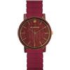 AB AETERNO "Melody" Donna 100% Legno Naturale Amaranto Quarzo Swiss Orologio