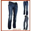 Levi's levis 570 jeans levi's donna elasticizzati a vita bassa gamba dritta w26 w27 w31