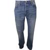 Levi's Jeans Levis 501 w30 w31 Pantaloni Levi's Uomo Regular Stright Fit Strappati Blu