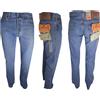 Levi's levis 501 Jeans Levi's uomo W27 28 29 30 31 32 denim Regular Blu Stright Celeste