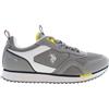 US Polo Assn. Sportiva sneakers uomo GRIGIO tessuto light US POLO ASSN ETHAN001 grey logo