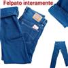 PALADINO Jeans uomo TAGLIE FORTI felpato INVERNALE pantaloni foderati IN PILE regular fit