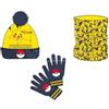 NINTENDO Pokemon Pikachu Snood, Cappello E Guanti Set Nintendo