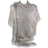 Emila Stola argento cerimonia elegante lurex da donna ragazza coprispalle rete foulard