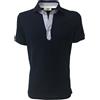 DELLA CIANA polo uomo blu con dettagli in contrasto bianco/azzurro mod 81/50173